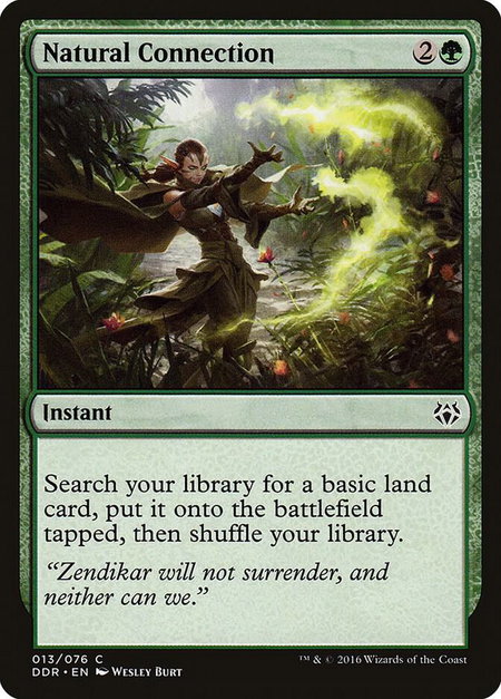 Natural Connection - Duel Decks: Nissa vs. Ob Nixilis Magic: The Gathering trading card