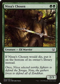 Nissa's Chosen - Duel Decks: Nissa vs. Ob Nixilis (DDR) #14 - Common Magic: The Gathering Trading Card