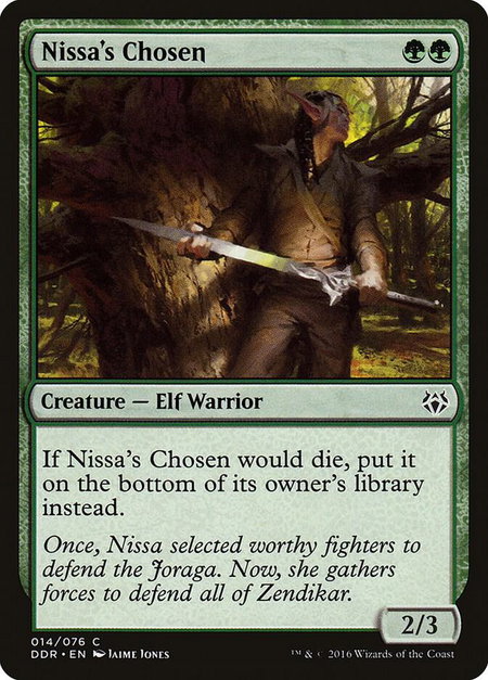Nissa's Chosen - Duel Decks: Nissa vs. Ob Nixilis Magic: The Gathering trading card