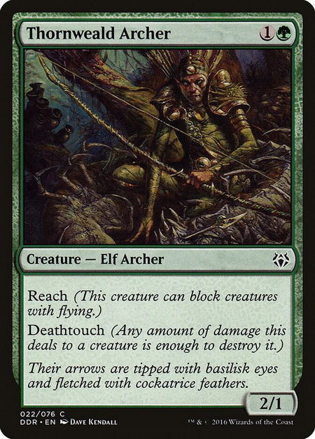 Thornweald Archer - Duel Decks: Nissa vs. Ob Nixilis Magic: The Gathering trading card