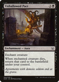 Unhallowed Pact - Duel Decks: Nissa vs. Ob Nixilis (DDR) #64 - Common Magic: The Gathering Trading Card