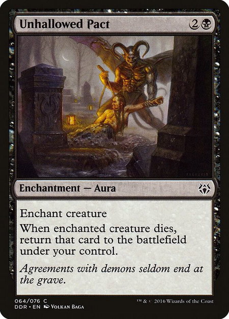 Unhallowed Pact - Duel Decks: Nissa vs. Ob Nixilis Magic: The Gathering trading card