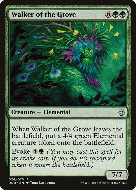 Walker of the Grove trading card from Duel Decks: Nissa vs. Ob Nixilis Walker of the Grove - Duel Decks: Nissa vs. Ob Nixilis Magic: The Gathering trading card