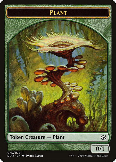 Plant Token - Duel Decks: Nissa vs. Ob Nixilis Magic: The Gathering trading card