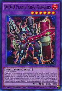 D/D/D Flame King Genghis - 2016 Mega-Tins (CT13) #CT13-EN005 - Super Rare YuGiOh Trading Card
