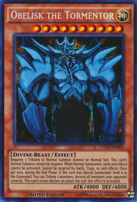 Obelisk the Tormentor - 2016 Mega-Tins YuGiOh trading card