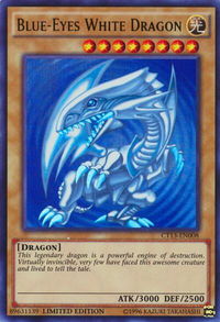 Blue-Eyes White Dragon - 2016 Mega-Tins (CT13) #CT13-EN008 - Ultra Rare YuGiOh Trading Card
