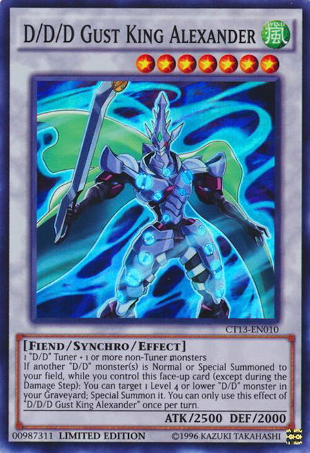 D/D/D Gust King Alexander - 2016 Mega-Tins YuGiOh trading card
