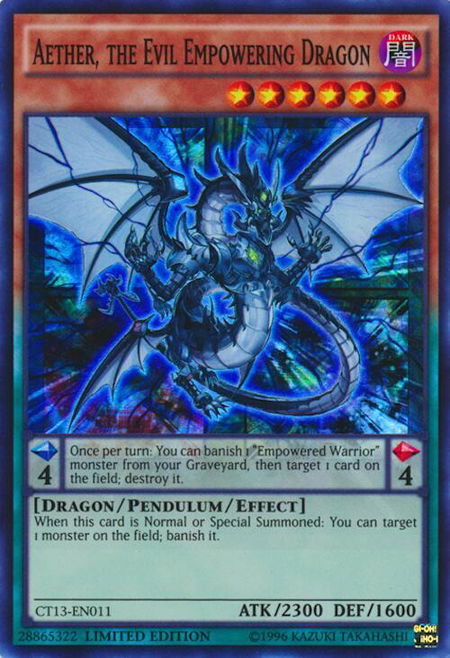 Aether, the Evil Empowering Dragon - 2016 Mega-Tins YuGiOh trading card