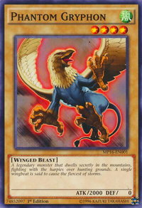 Phantom Gryphon - 2016 Mega-Tins Mega Pack (MP16) #MP16-EN001 - Common / Short Print YuGiOh Trading Card