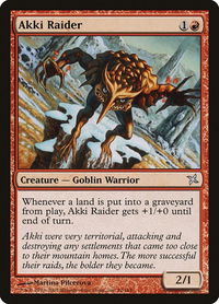 Akki Raider - Betrayers of Kamigawa (BOK) #92 - Uncommon Magic: The Gathering Trading Card