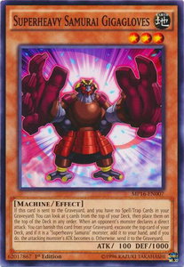 Superheavy Samurai Gigagloves - 2016 Mega-Tins Mega Pack (MP16) #MP16-EN007 - Common / Short Print YuGiOh Trading Card
