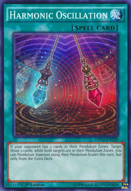 Harmonic Oscillation - 2016 Mega-Tins Mega Pack YuGiOh trading card