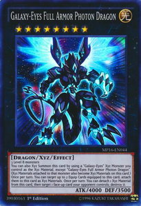 Galaxy-Eyes Full Armor Photon Dragon - 2016 Mega-Tins Mega Pack (MP16) #MP16-EN044 - Super Rare YuGiOh Trading Card