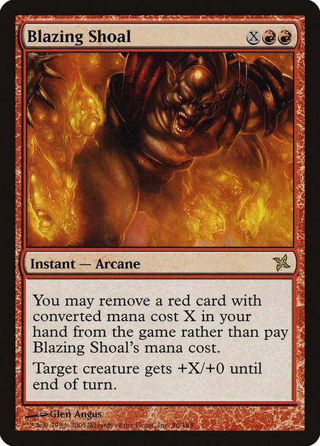 Blazing Shoal - Betrayers of Kamigawa Magic: The Gathering trading card
