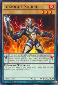 Igknight Squire - 2016 Mega-Tins Mega Pack (MP16) #MP16-EN065 - Common / Short Print YuGiOh Trading Card