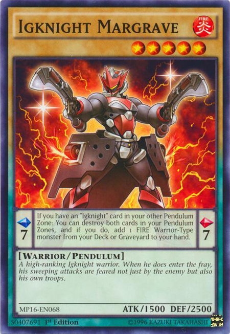 Igknight Margrave - 2016 Mega-Tins Mega Pack YuGiOh trading card