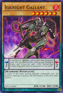 Igknight Gallant - 2016 Mega-Tins Mega Pack (MP16) #MP16-EN069 - Common / Short Print YuGiOh Trading Card