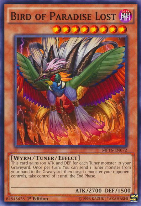 Bird of Paradise Lost - 2016 Mega-Tins Mega Pack YuGiOh trading card