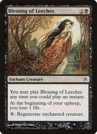 Blessing of Leeches - Betrayers of Kamigawa (BOK) #62 - Common Magic: The Gathering Trading Card