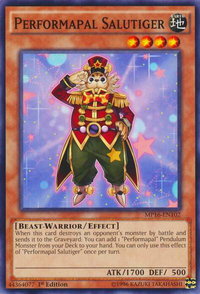 Performapal Salutiger - 2016 Mega-Tins Mega Pack (MP16) #MP16-EN102 - Common / Short Print YuGiOh Trading Card