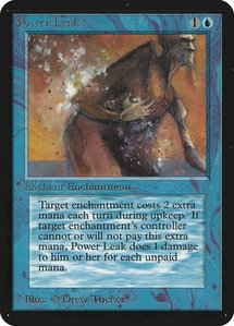 Power Leak - Alpha Edition (LEA) #71 - Common Magic: The Gathering Trading Card
