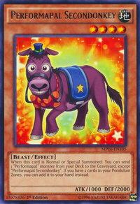 Performapal Secondonkey - 2016 Mega-Tins Mega Pack (MP16) #MP16-EN105 - Rare YuGiOh Trading Card