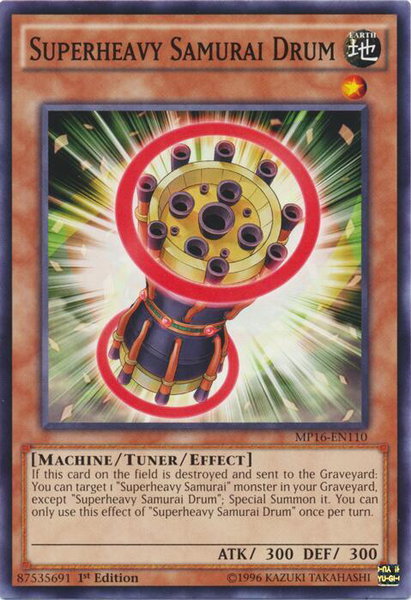 Superheavy Samurai Drum - 2016 Mega-Tins Mega Pack YuGiOh trading card