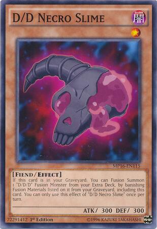 D/D Necro Slime trading card from 2016 Mega-Tins Mega Pack D/D Necro Slime - 2016 Mega-Tins Mega Pack YuGiOh trading card