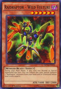 Raidraptor - Wild Vulture - 2016 Mega-Tins Mega Pack (MP16) #MP16-EN116 - Common / Short Print YuGiOh Trading Card