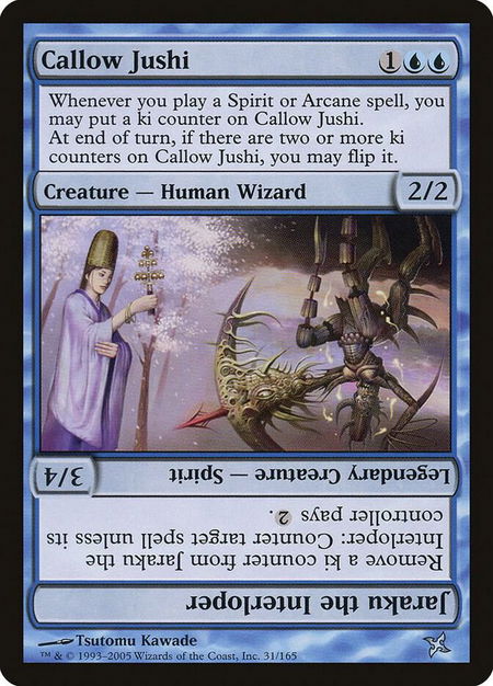 Callow Jushi - Betrayers of Kamigawa Magic: The Gathering trading card