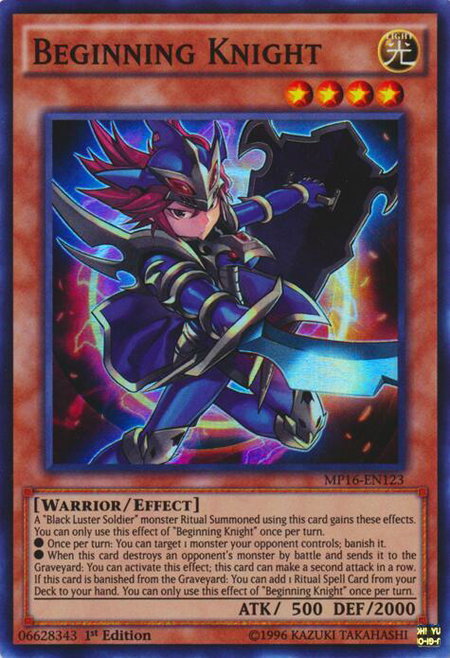Beginning Knight - 2016 Mega-Tins Mega Pack YuGiOh trading card