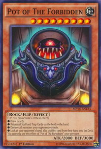 Pot of The Forbidden - 2016 Mega-Tins Mega Pack (MP16) #MP16-EN134 - Common / Short Print YuGiOh Trading Card