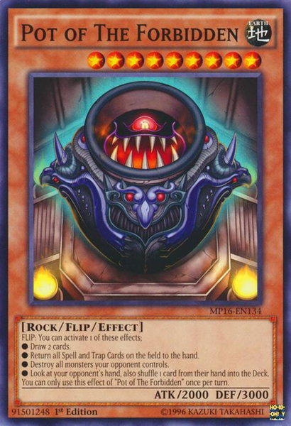 Pot of The Forbidden - 2016 Mega-Tins Mega Pack YuGiOh trading card