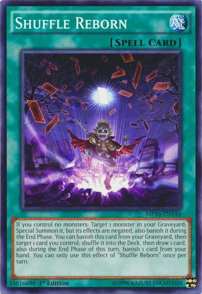 Shuffle Reborn trading card from 2016 Mega-Tins Mega Pack Shuffle Reborn - 2016 Mega-Tins Mega Pack YuGiOh trading card