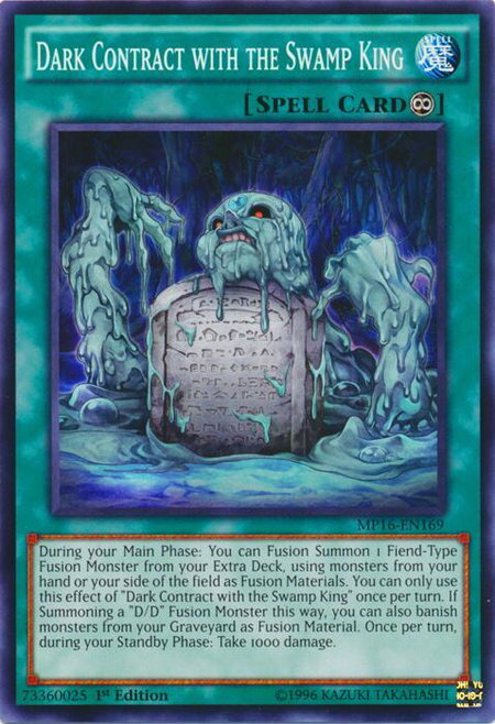 Dark Contract with the Swamp King - 2016 Mega-Tins Mega Pack YuGiOh trading card