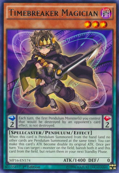 Timebreaker Magician - 2016 Mega-Tins Mega Pack YuGiOh trading card