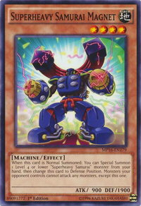 Superheavy Samurai Magnet - 2016 Mega-Tins Mega Pack (MP16) #MP16-EN179 - Common / Short Print YuGiOh Trading Card