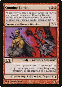 Cunning Bandit - Betrayers of Kamigawa (BOK) #99 - Uncommon Magic: The Gathering Trading Card