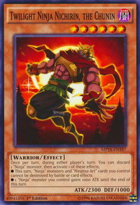 Twilight Ninja Nichirin, the Chunin - 2016 Mega-Tins Mega Pack (MP16) #MP16-EN187 - Common / Short Print YuGiOh Trading Card