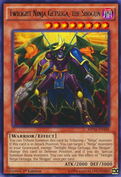 Twilight Ninja Getsuga, the Shogun - 2016 Mega-Tins Mega Pack YuGiOh trading card