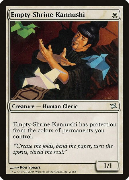 Empty-Shrine Kannushi - Betrayers of Kamigawa Magic: The Gathering trading card