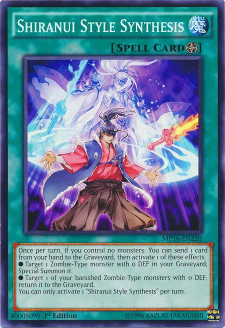 Shiranui Style Synthesis - 2016 Mega-Tins Mega Pack YuGiOh trading card