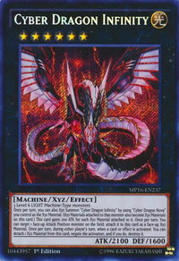 Cyber Dragon Infinity - 2016 Mega-Tins Mega Pack (MP16) #MP16-EN237 - Secret Rare YuGiOh Trading Card