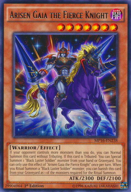 Arisen Gaia the Fierce Knight - 2016 Mega-Tins Mega Pack YuGiOh trading card