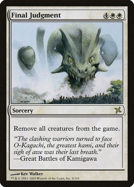 Final Judgment - Betrayers of Kamigawa Magic: The Gathering trading card