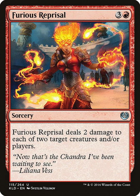 Furious Reprisal - Kaladesh Magic: The Gathering trading card