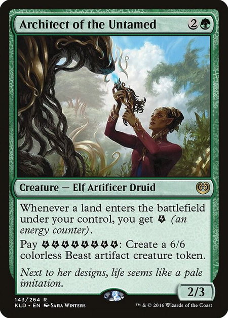 Architect of the Untamed - Kaladesh Magic: The Gathering trading card