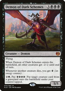 Demon of Dark Schemes - Kaladesh (KLD) #73 - Mythic Rare Magic: The Gathering Trading Card