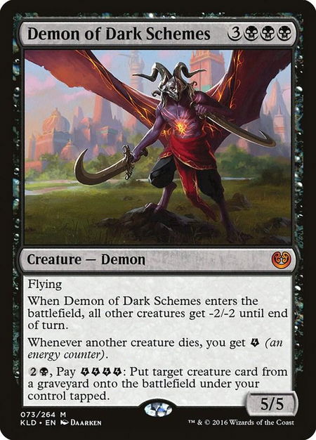 Demon of Dark Schemes - Kaladesh Magic: The Gathering trading card